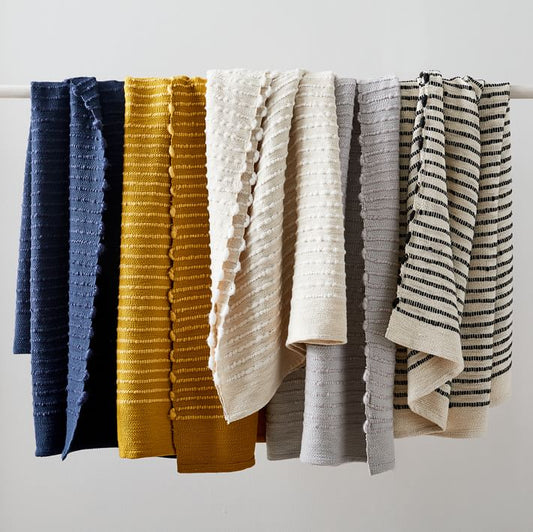 West Elm - Soft Corded Throw - Throw Blanket For Couch/Bed