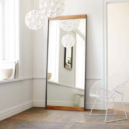 West Elm - Industrial Wood Frame Floor Mirror - 30"W x 72"H - Full Length Mirror