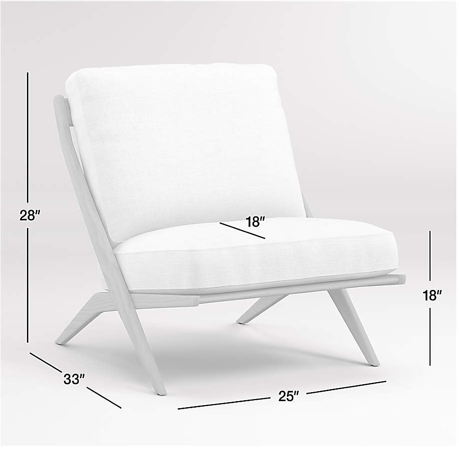 Crate & Barrel - Pose Natural Accent Chair