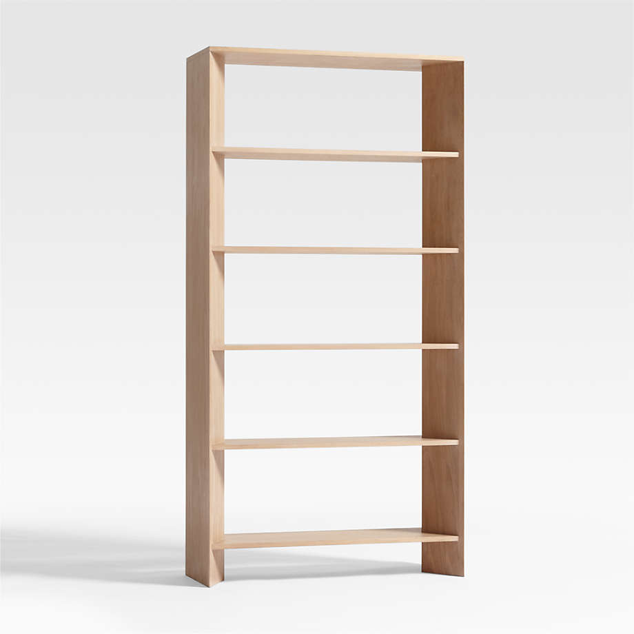 Crate & Barrel - Terrazza Natural Oak 5-Shelf Storage Bookshelf - Home Decor