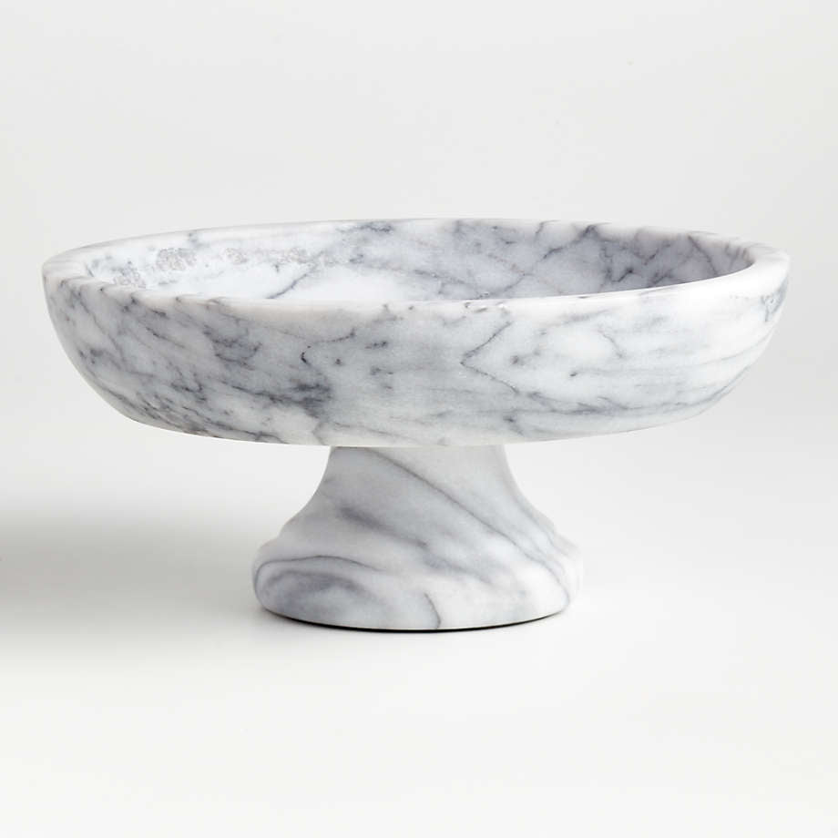 Crate & Barrel - French Kitchen Marble Fruit Bowl - Decorative Bowl - Home Decor