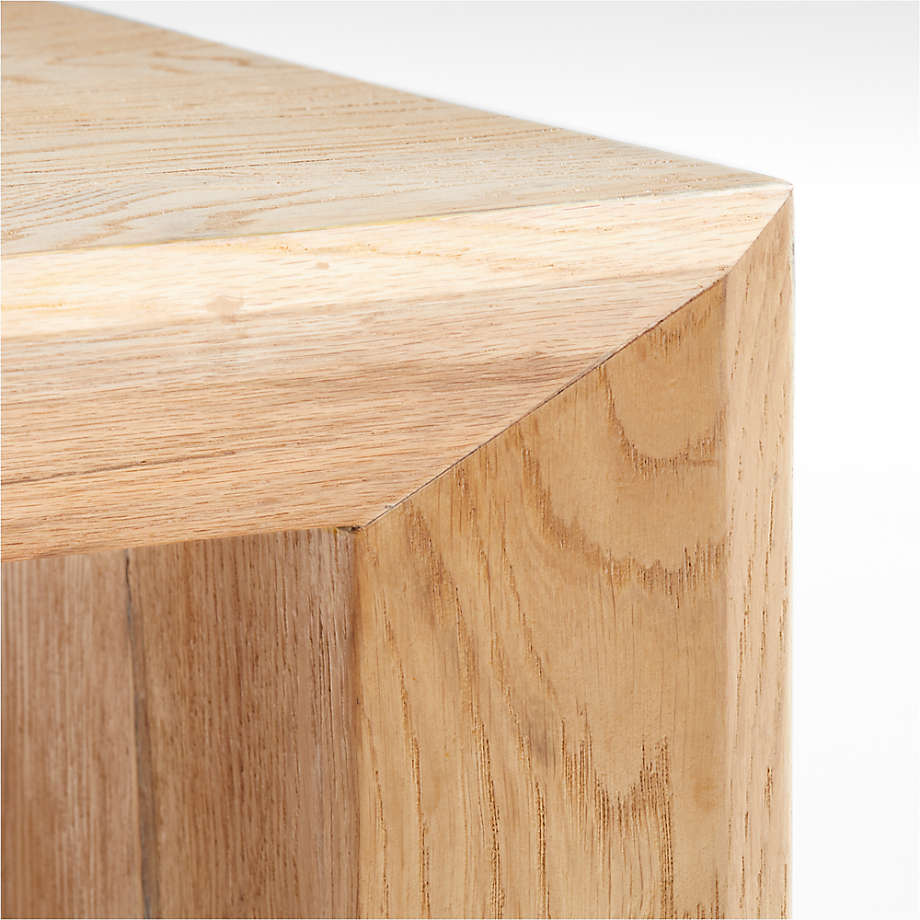 Crate & Barrel - Baja Oak Wood Coffee Table - Living Room
