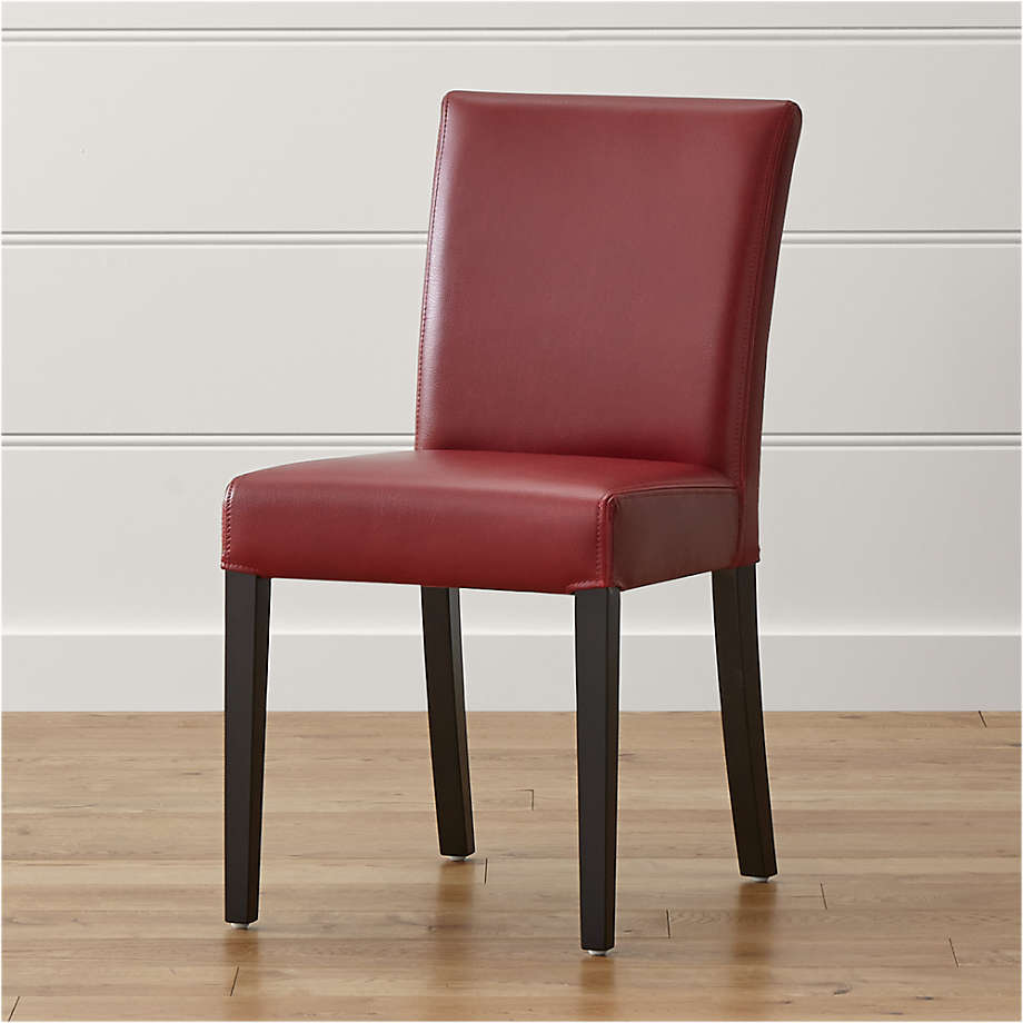 Crate & Barrel - Lowe Side/Leather/Upholstered Dining Chair Single/Set of 4 - Dining Room Chair
