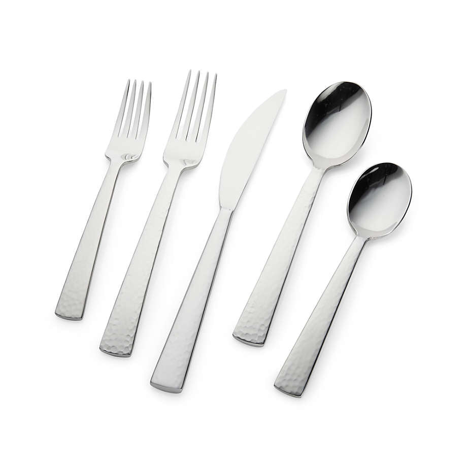 Crate & Barrel - Mesa Flatware Place Setting / Serving Set