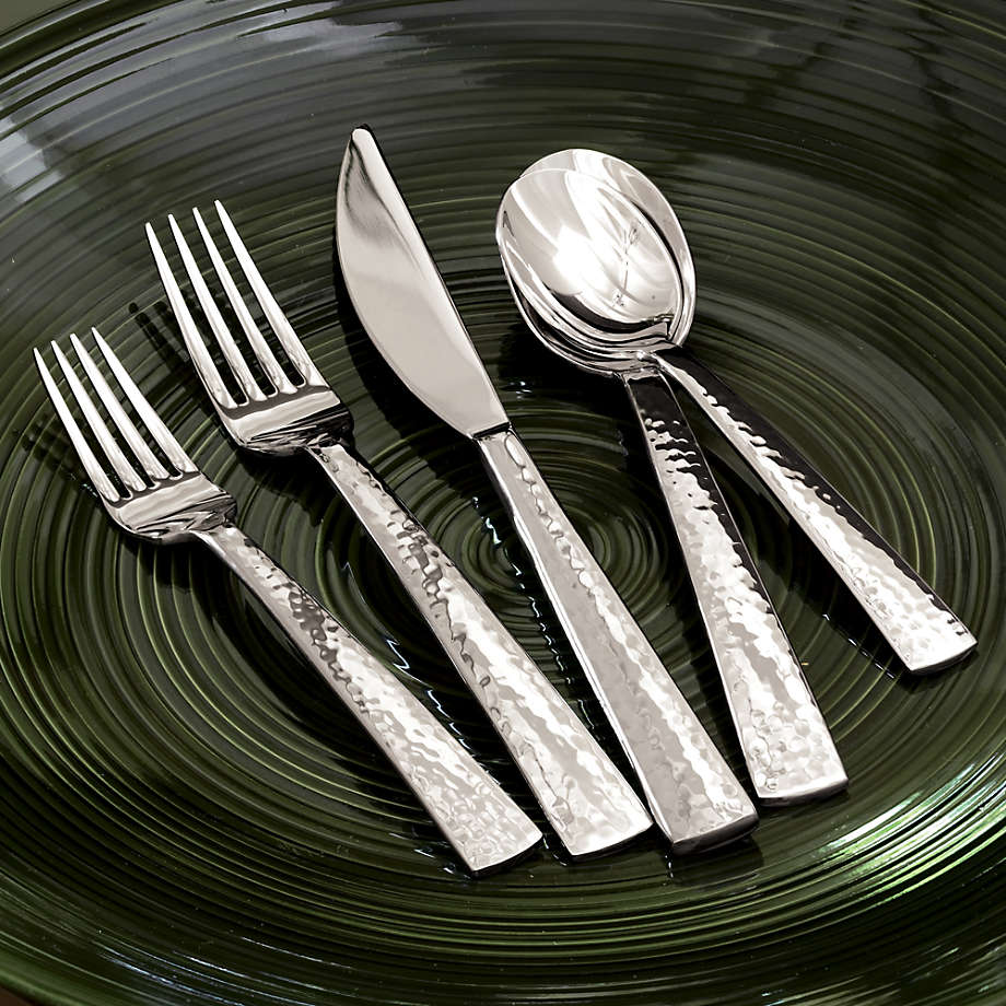 Crate & Barrel - Mesa Flatware Place Setting / Serving Set