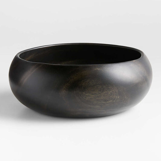 Crate & Barrel - Tondo Acacia Bowl / Wooden Bowl - Decorative Bowl