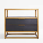 Crate & Barrel - Oxford 2 Drawer Nightstand - Side Table/End Table