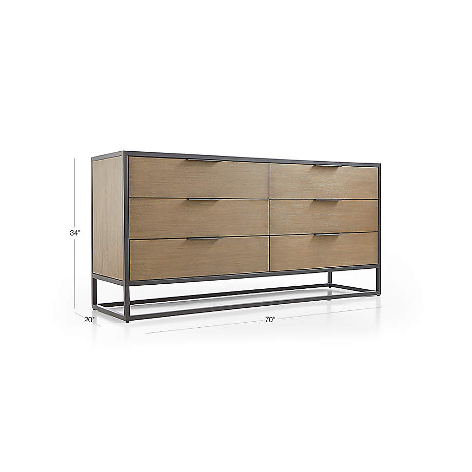 Crate & Barrel - Oxford 6-Drawer Dresser - For Bedroom