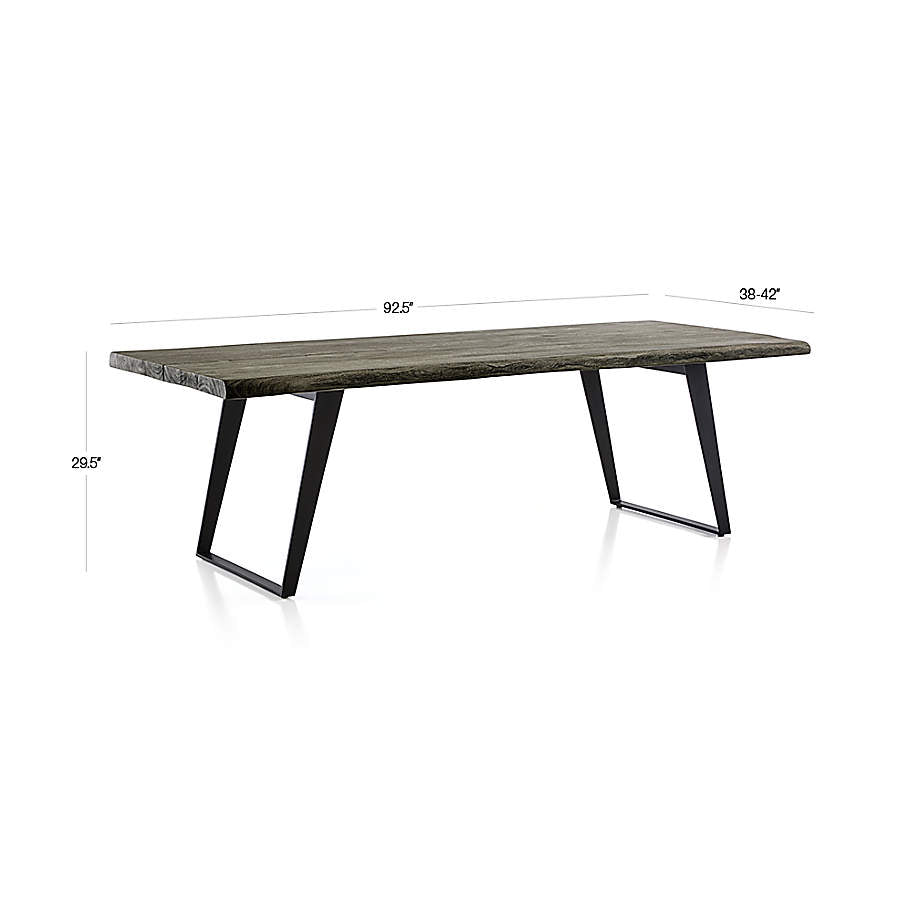 Crate & Barrel - Yukon Live Edge Solid Wood Dining Table - Kitchen Table