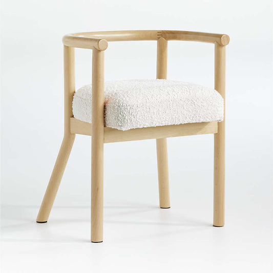 Crate & Barrel - White Horse 21" Upholstered Play Chair
